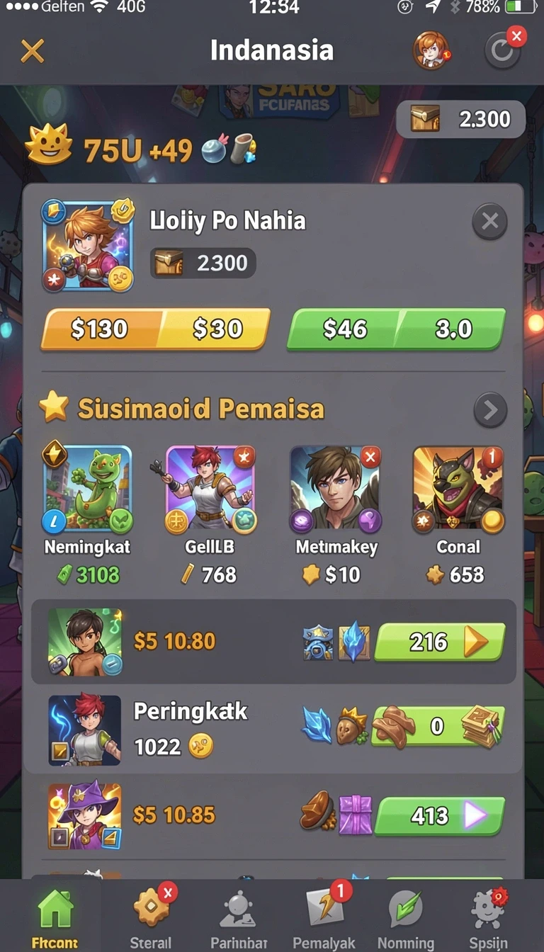Beragam pilihan permainan menarik dalam aplikasi aladin66 APK Terbaru untuk Android Tanpa Iklan.